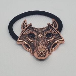 1pcs Viking Metal Wolf Hair Tie